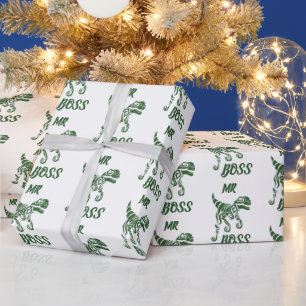 Papier Cadeau Rapateur de chasseur vert forestier