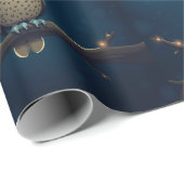 Papier Cadeau Rappage cadeau de hibou (Coin rond)