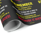 PAPIER CADEAU RAPPELEZ-VOUS DE VOTER (Coin rond)