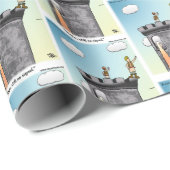 Papier Cadeau Rapunzel 2.0 Drôle (Coin rond)