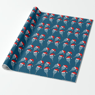 Papier Cadeau Raquette de tennis Santa Hat