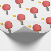 Papier Cadeau Raquette et boule de ping-pong (Coin)