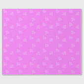 Papier Cadeau Raquettes de tennis blanc & Ball Deep PInk (Plat)