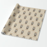 Papier Cadeau Rasage et coupe-cheveux Retro Barber Shop Graphic<br><div class="desc">papier d'emballage personnalisé</div>