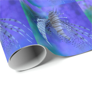 Papier Cadeau Rascasse volante Poisson d'aquarium Pourpre Pteroi