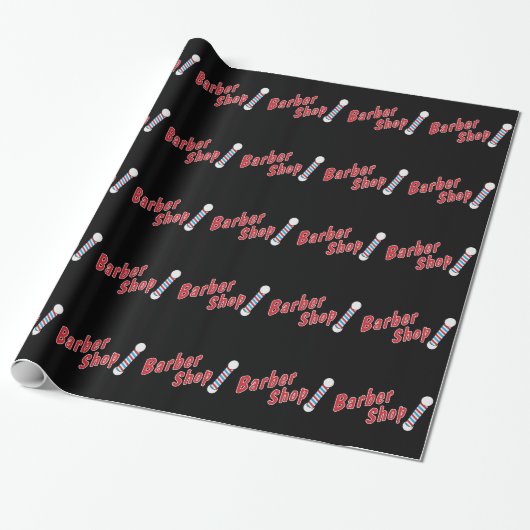 Papier Cadeau Raseur-coiffeur (Déroulé)