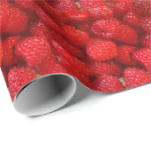 Papier Cadeau raspberries (Coin rond)