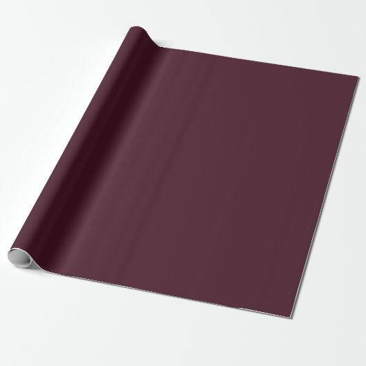 Papier Cadeau Raspberry Burgundy | Plain Burgundy  (Déroulé)