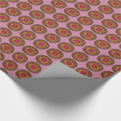 Papier Cadeau Raspberry Linzer Torte Noël Cookie Holiday (Coin)