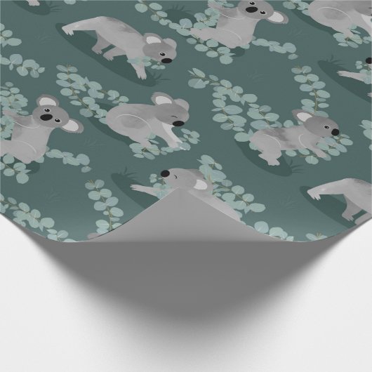 Papier Cadeau Rassemblement de koala (Coin)