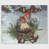 Papier Cadeau "Rassembler des boughs de pin" par Jenny Nystrom (Plat)