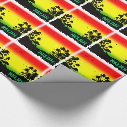 Papier Cadeau rasta de relaxation (Coin)