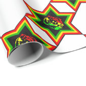 Papier Cadeau Rasta juif (Coin rond)