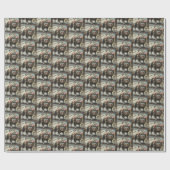 Papier Cadeau Rat monstre (Plat)