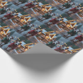 Papier Cadeau Rat Terrier Dogs Christmas Snow Holiday (Coin)