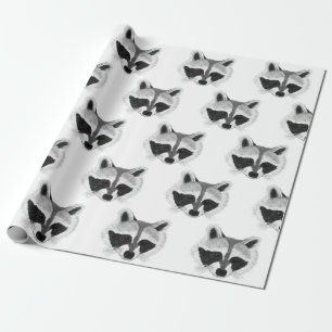 Papier Cadeau Raton laveur de bébé