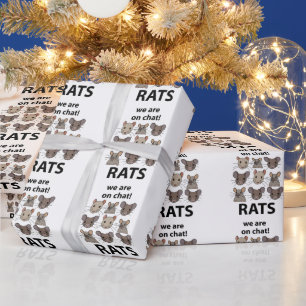 Papier Cadeau Rats Animal Nous Sommes Sur Conversation Rats Drôl