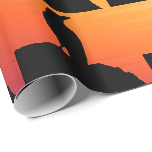 Papier cadeau Raven (Coin rond)