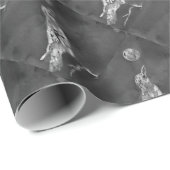 Papier Cadeau Raven et lune (Coin rond)