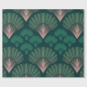 Papier Cadeau Ravenala madagascariensis motif sans soudure. Vint (Plat)