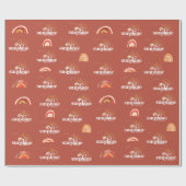 Papier Cadeau Ray of Sunshine | Baby shower Boho (Plat)