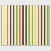 Papier cadeau rayé de couleur (Plat)