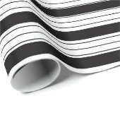 Papier Cadeau Rayé décoratif  (Coin rond)