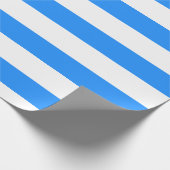 Papier Cadeau Rayé Horizontal Large Bleu Blanc des Dodgers (Coin)