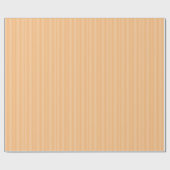 Papier cadeau rayé orange clair et blanc Mignon (Plat)