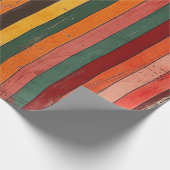 Papier Cadeau Rayé Rétro (Coin)