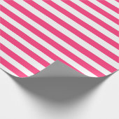 Papier Cadeau Rayé rose (Coin)