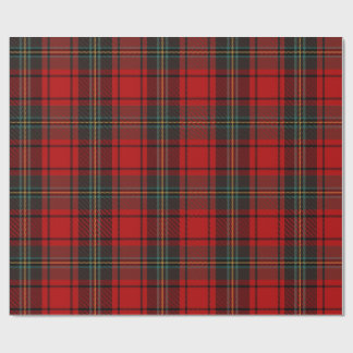 Papier Cadeau Rayé Rouge et Noir Cabane Cosy