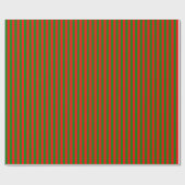Papier cadeau rayé rouge et vert (Plat)