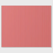Papier cadeau rayé rouge flamant (Plat)