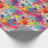 Papier Cadeau Rayon de peinture arc-en-ciel (Coin)