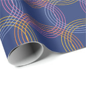 Papier Cadeau Rayon rétro (Coin rond)