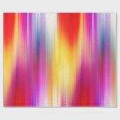 Papier Cadeau Rayons colorés vibrants (Plat)