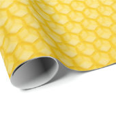 Papier Cadeau Rayons d'abeille (Coin rond)