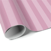 Papier Cadeau Rays roses monochromes polis verticaux (Coin rond)