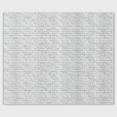 Papier Cadeau Rayure binaire Noir Blanc (Plat)