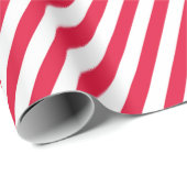 Papier Cadeau Rayure Bonbon de Noël (Coin rond)