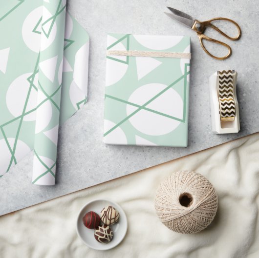 Papier Cadeau Rayure Chevron Géométrique (Artisanat)