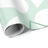 Papier Cadeau Rayure Chevron Géométrique (Coin rond)