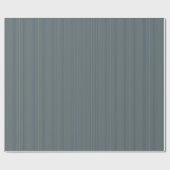 Papier Cadeau Rayure classique dans des tons de bleu profond (Plat)
