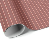 Papier Cadeau Rayure Classique en Rouge (Coin rond)