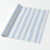 Papier Cadeau Rayure classique peinte à la main sur le thème côt (Déroulé)