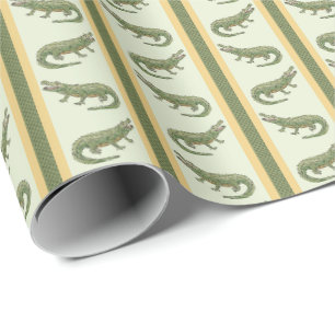 Papier Cadeau Rayure d'alligator