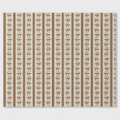 Papier Cadeau Rayure de coati (Plat)