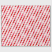 Papier Cadeau Rayure de menthe poivrée (Plat)