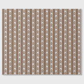 Papier Cadeau Rayure d'ours Kadiak (Plat)